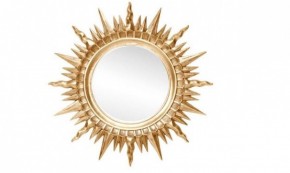 Зеркало круглое золото (1810(1) в Асбесте - asbest.ok-mebel.com | фото 1